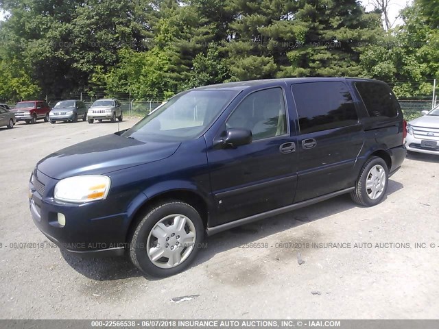 1GNDV23LX6D114262 - 2006 CHEVROLET UPLANDER LS 蓝色 照片 2