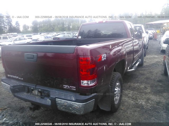 1GTHK59K49E157075 - 2009 GMC SIERRA K2500 SLE RED photo 4