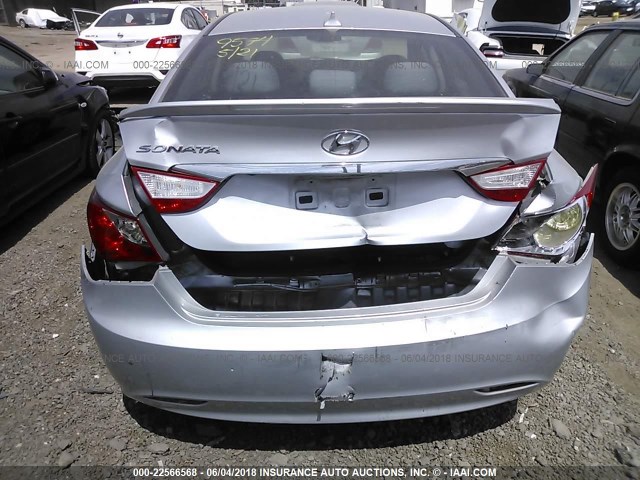 5NPEB4AC9DH749629 - 2013 HYUNDAI SONATA GLS SILVER photo 6