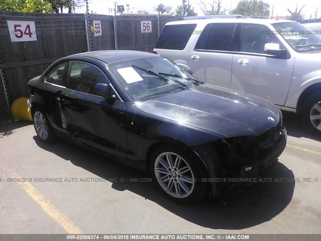 WBAUP7C51AVK77240 - 2010 BMW 128 I BLACK photo 1
