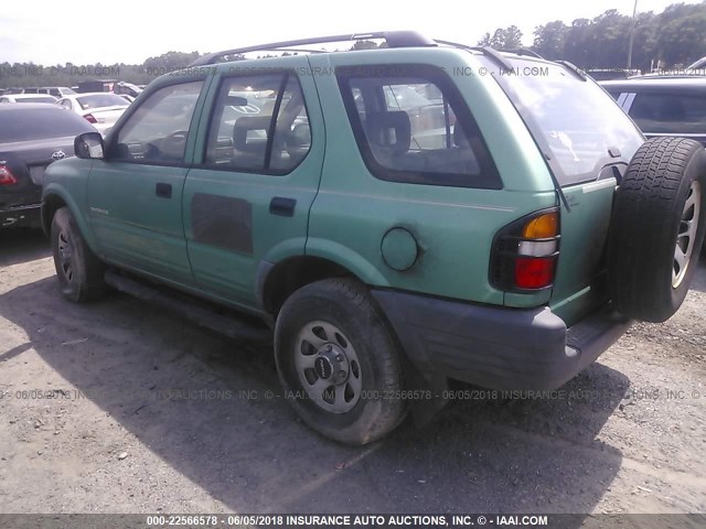 4S2CK58D0X4311883 - 1999 ISUZU RODEO S GREEN photo 3