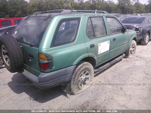 4S2CK58D0X4311883 - 1999 ISUZU RODEO S GREEN photo 4