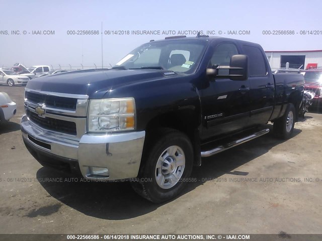 1GCHK636X9F185216 - 2009 CHEVROLET SILVERADO K2500 HEAVY DUTY LTZ Dark Blue photo 2