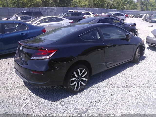 2HGFG3B09FH516092 - 2015 HONDA CIVIC EXL BLACK photo 4