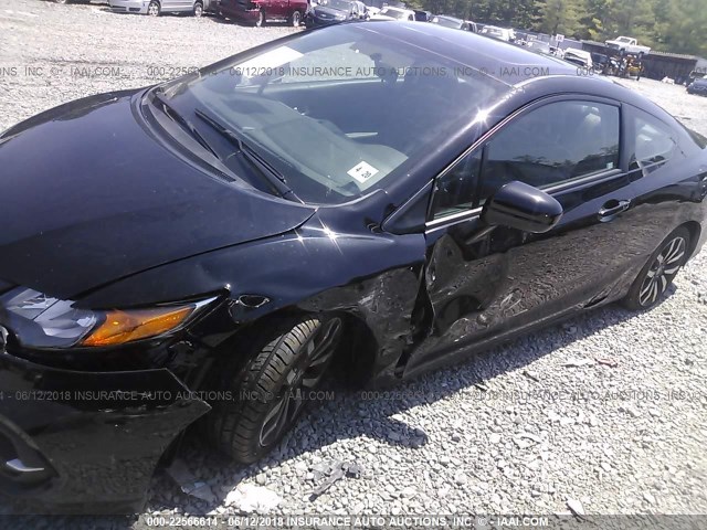 2HGFG3B09FH516092 - 2015 HONDA CIVIC EXL BLACK photo 6