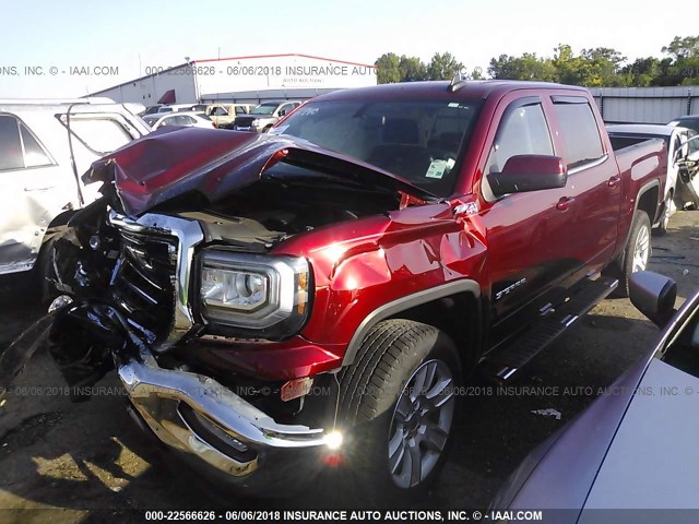 3GTU2MEC4GG248957 - 2016 GMC SIERRA K1500 SLE RED photo 2