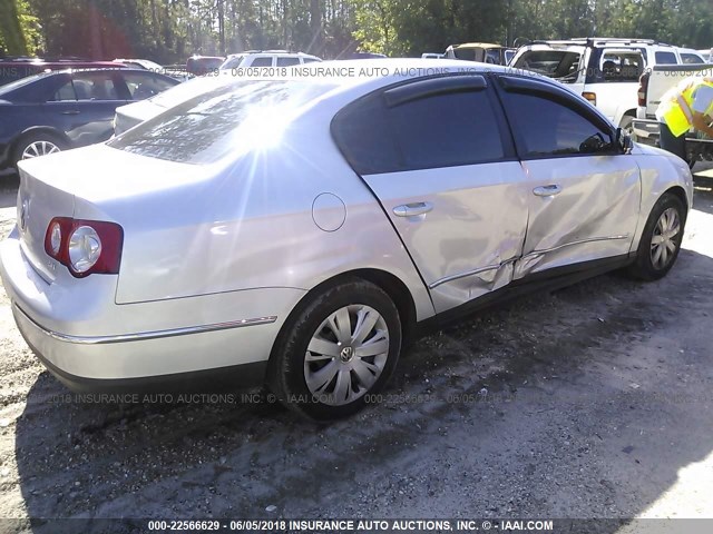 WVWJK73C37P024081 - 2007 VOLKSWAGEN PASSAT SILVER photo 4