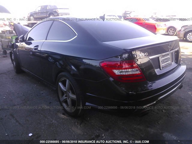 WDDGJ5HB0CF736474 - 2012 MERCEDES-BENZ C 350 BLACK photo 3