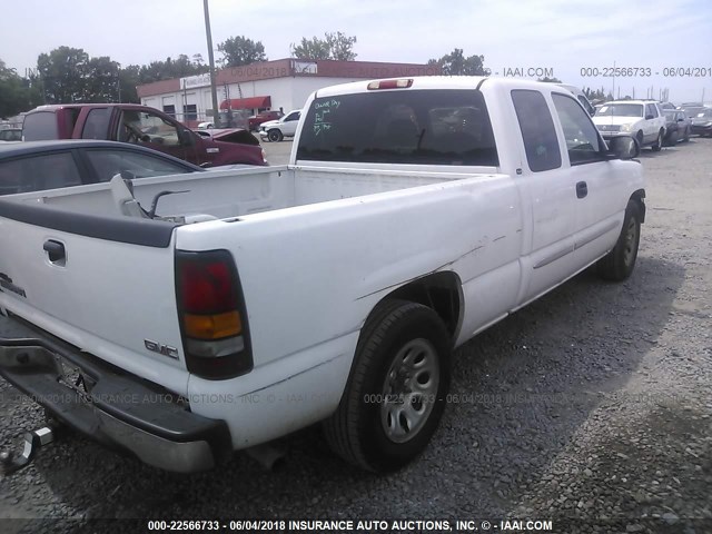 2GTEC19VX51321346 - 2005 GMC NEW SIERRA C1500 WHITE photo 4