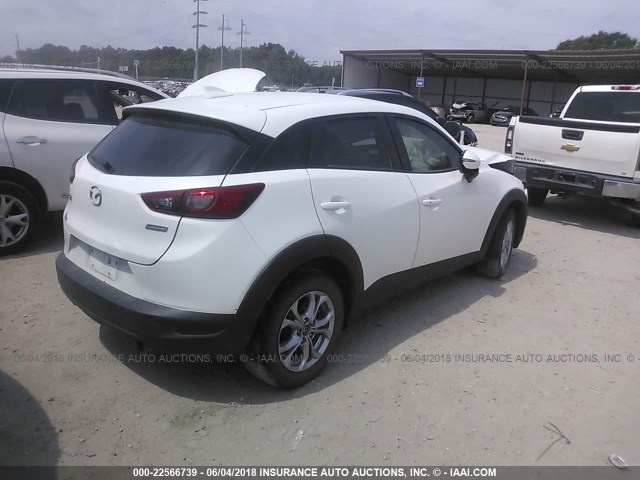 JM1DKDC76G0137983 - 2016 MAZDA CX-3 TOURING WHITE photo 4