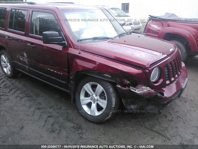 1C4NJRFB0CD537917 - 2012 JEEP PATRIOT LATITUDE MAROON photo 6