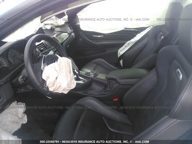 WBS3R9C50GK338004 - 2016 BMW M4 BLUE photo 5