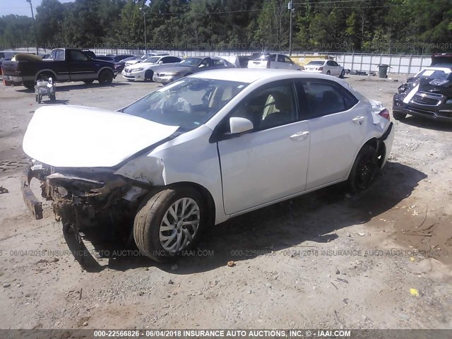 5YFBURHE5HP723829 - 2017 TOYOTA COROLLA L/LE/XLE/SE/XSE WHITE photo 2