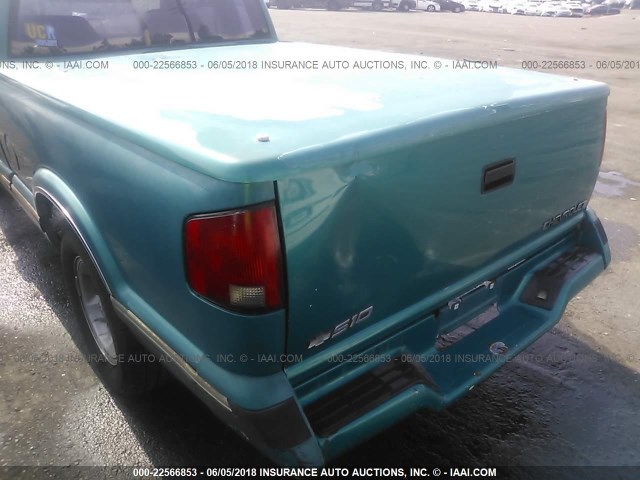 1GCCS1947T8154939 - 1996 CHEVROLET S TRUCK S10 GREEN photo 6