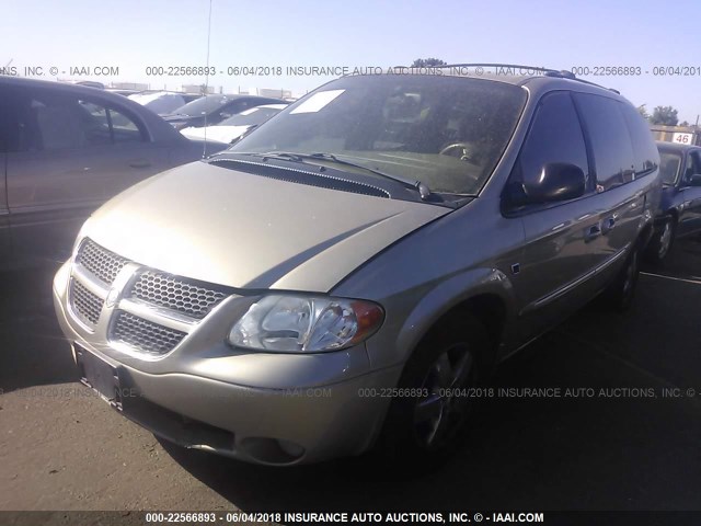 2D8GT54L93R222894 - 2003 DODGE GRAND CARAVAN ES GOLD photo 2