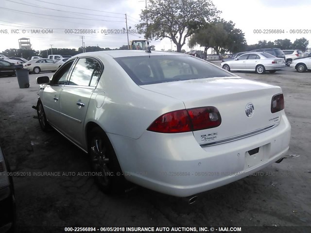 1G4HE57Y86U136256 - 2006 BUICK LUCERNE CXS WHITE photo 3