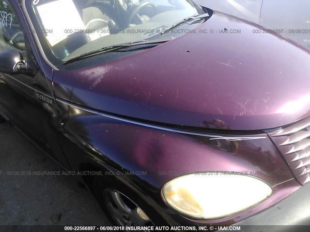 3C8FY4BB01T684088 - 2001 CHRYSLER PT CRUISER MAROON photo 6