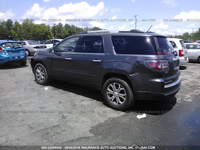 1GKKVRKD8DJ257104 - 2013 GMC ACADIA SLT-1 GRAY photo 3