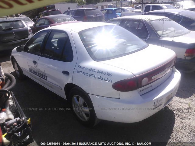 1G1JF52F737310202 - 2003 CHEVROLET CAVALIER LS WHITE photo 3