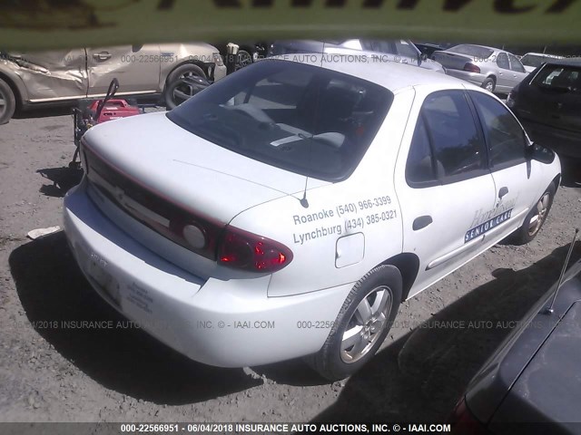 1G1JF52F737310202 - 2003 CHEVROLET CAVALIER LS 白色 照片 4