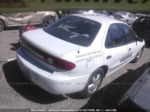 1G1JF52F737310202 - 2003 CHEVROLET CAVALIER LS WHITE photo 4