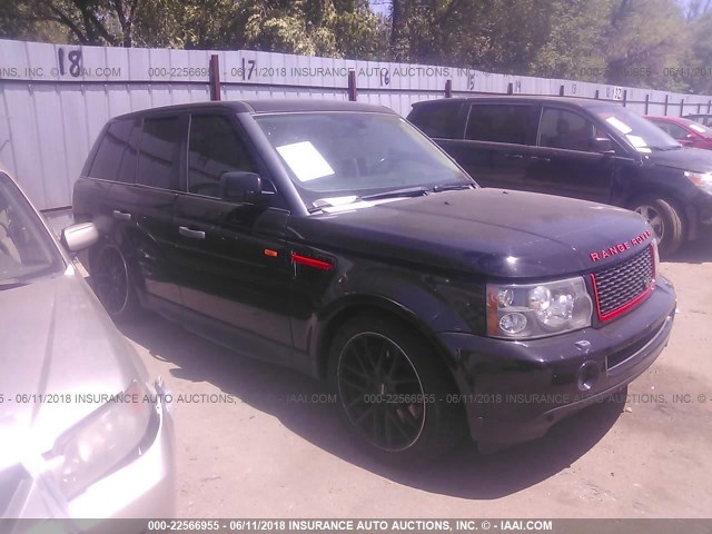 SALSH23418A177067 - 2008 LAND ROVER RANGE ROVER SPORT SUPERCHARGED BLACK photo 1