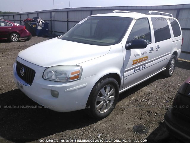 5GADV33157D104769 - 2007 BUICK TERRAZA CXL WHITE photo 2