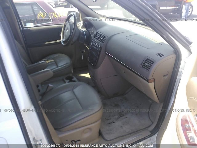 5GADV33157D104769 - 2007 BUICK TERRAZA CXL WHITE photo 5