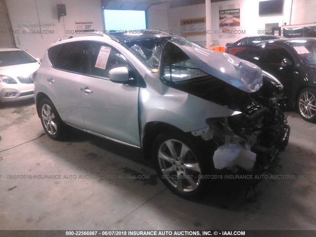 JN8AZ1MU6CW109534 - 2012 NISSAN MURANO S/SL/LE SILVER photo 1