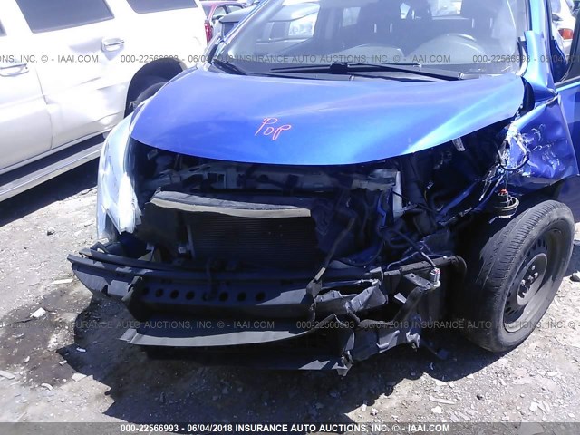 3N1CE2CPXFL402478 - 2015 NISSAN VERSA NOTE S/S PLUS/SV/SL/SR BLUE photo 6