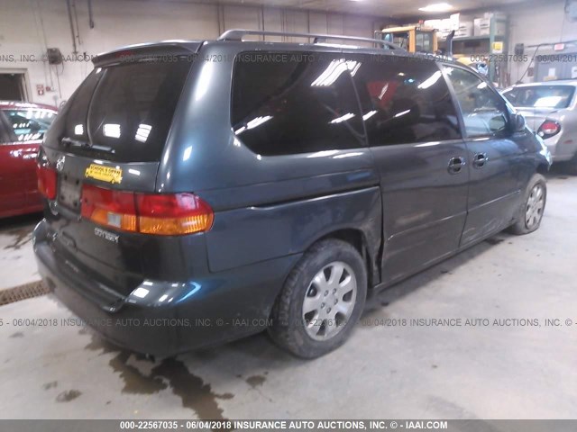 5FNRL18943B108019 - 2003 HONDA ODYSSEY EXL GRAY photo 4