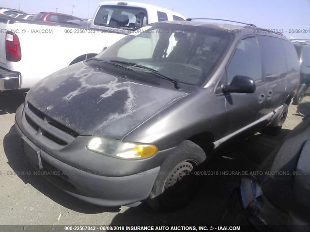 1B4GP44R8WB680802 - 1998 DODGE GRAND CARAVAN SE/SPORT GRAY photo 2