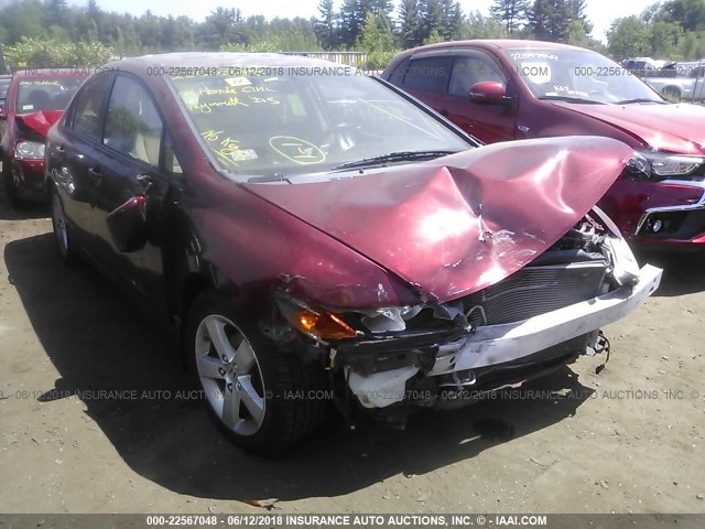 1HGFA16888L030806 - 2008 HONDA CIVIC EX RED photo 1