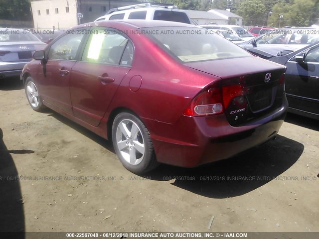 1HGFA16888L030806 - 2008 HONDA CIVIC EX RED photo 3