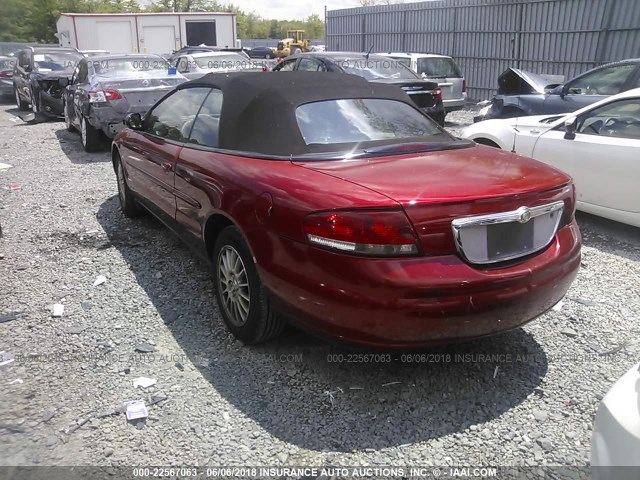 1C3EL55R64N169664 - 2004 CHRYSLER SEBRING LXI RED photo 3