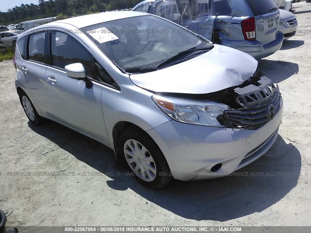 3N1CE2CPXFL423315 - 2015 NISSAN VERSA NOTE S/S PLUS/SV/SL/SR SILVER photo 1