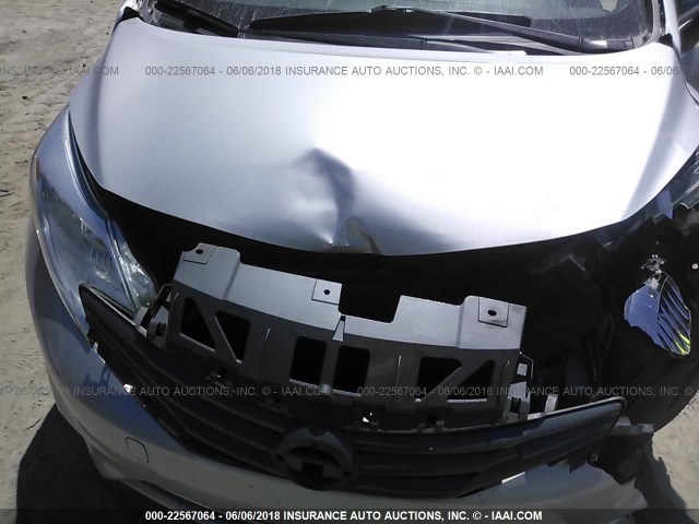 3N1CE2CPXFL423315 - 2015 NISSAN VERSA NOTE S/S PLUS/SV/SL/SR SILVER photo 10