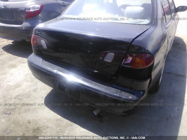 1NXBR12E7WZ036391 - 1998 TOYOTA COROLLA VE/CE/LE BLACK photo 6