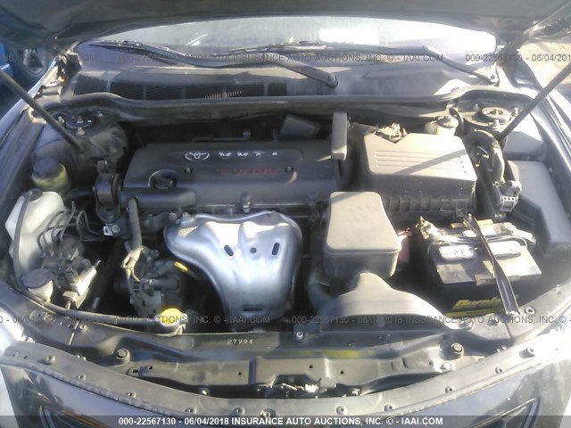 4T1BE46K07U166950 - 2007 TOYOTA CAMRY NEW GENERAT CE/LE/XLE/SE BLACK photo 10