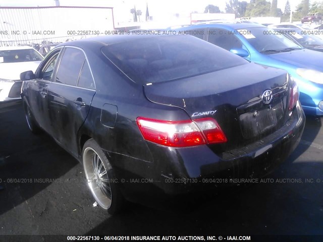 4T1BE46K07U166950 - 2007 TOYOTA CAMRY NEW GENERAT CE/LE/XLE/SE BLACK photo 3