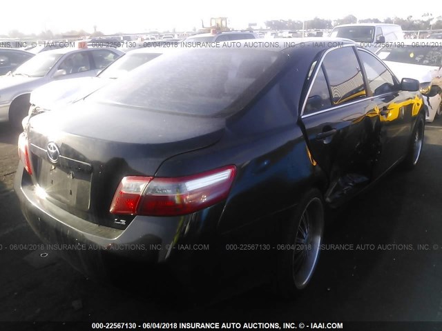 4T1BE46K07U166950 - 2007 TOYOTA CAMRY NEW GENERAT CE/LE/XLE/SE BLACK photo 4