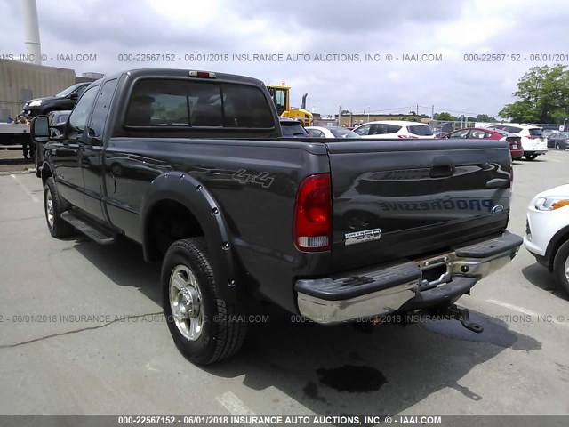 1FTWX31P55EA59414 - 2005 FORD F350 SRW SUPER DUTY GRAY photo 3