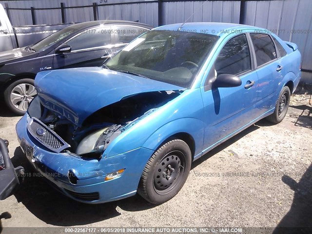 1FAHP34N47W345499 - 2007 FORD FOCUS ZX4/S/SE/SES 蓝色 照片 2