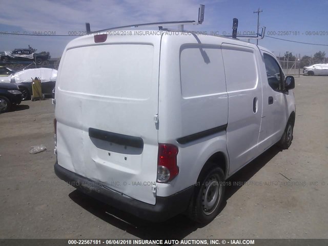 3N6CM0KN7FK717486 - 2015 NISSAN NV200 2.5S/2.5SV WHITE photo 4