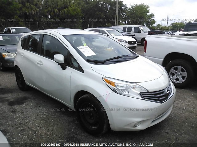 3N1CE2CP0FL389076 - 2015 NISSAN VERSA NOTE S/S PLUS/SV/SL/SR WHITE photo 1