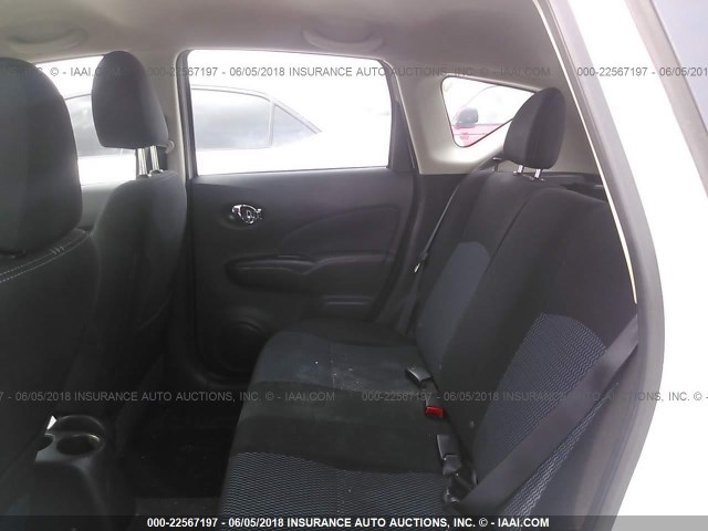 3N1CE2CP0FL389076 - 2015 NISSAN VERSA NOTE S/S PLUS/SV/SL/SR WHITE photo 8