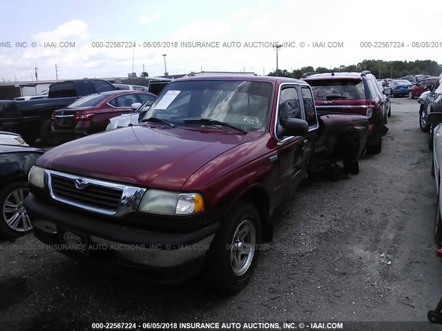 4F4YR16C5XTM25200 - 1999 MAZDA B2500 CAB PLUS RED photo 2