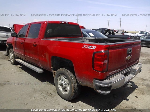 1GC1KVEG9FF639534 - 2015 CHEVROLET SILVERADO K2500 HEAVY DUTY LT RED photo 3