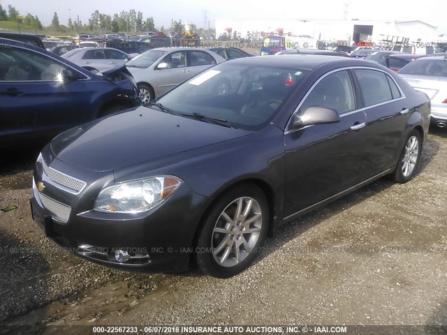 1G1ZE5E05CF249161 - 2012 CHEVROLET MALIBU LTZ 灰色 照片 2