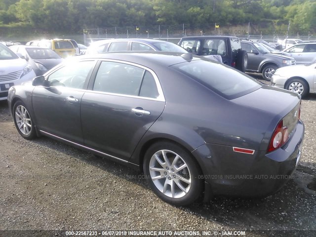 1G1ZE5E05CF249161 - 2012 CHEVROLET MALIBU LTZ 灰色 照片 3